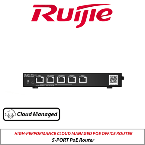 Ruijie RG-EG305GH-P-E 5-Port Cloud Managed PoE Router