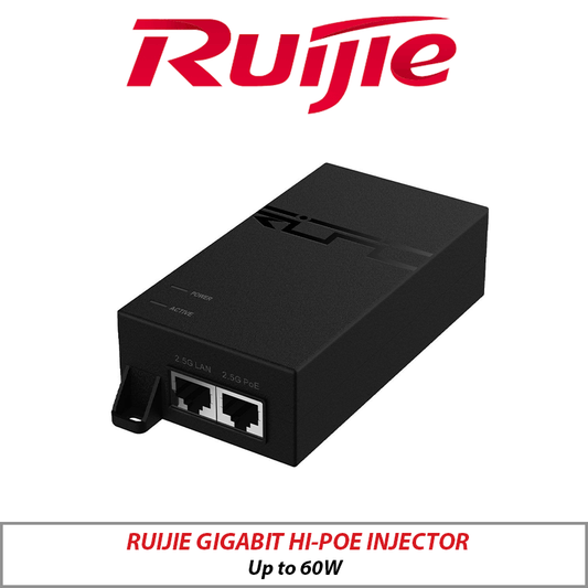 RUIJIE Gigabit Hi-PoE Injector 60W RG-POE-50-60W-MG