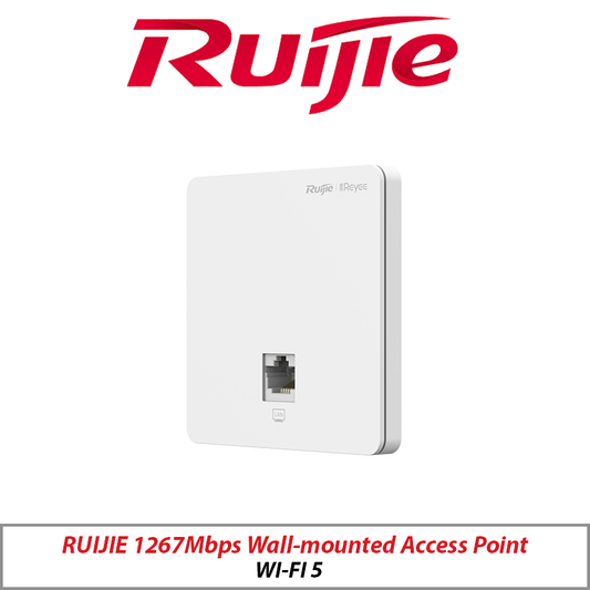 Ruijie Wi-Fi 5 1267Mbps Wall-Mounted Access Point RG-RAP1200-F