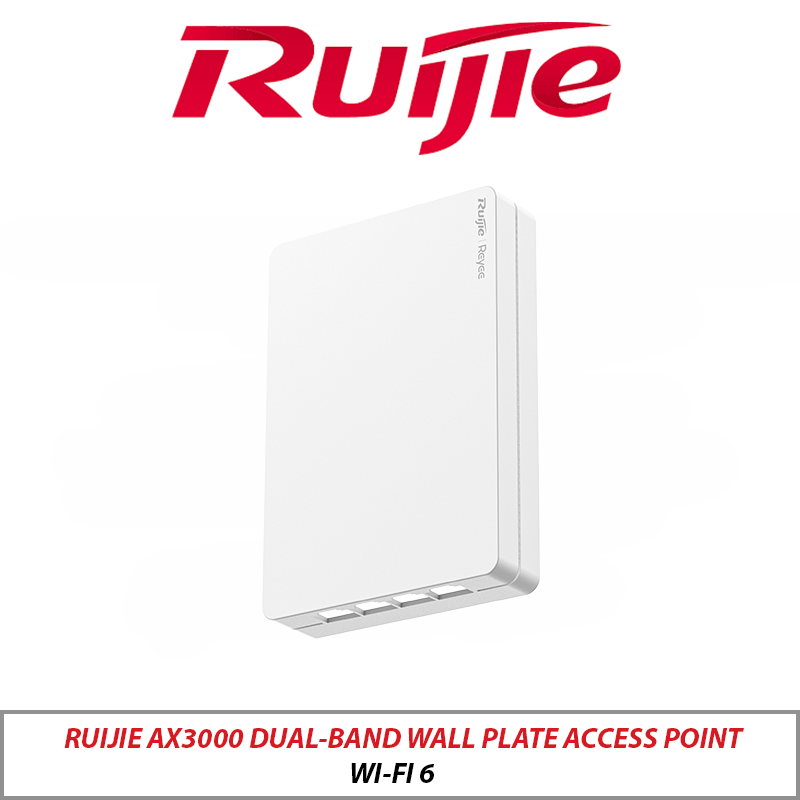 Ruijie Wi-Fi 6 AX3000 Dual-Band Wall Plate Access Point