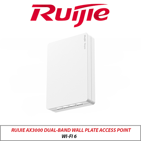 Ruijie Wi-Fi 6 AX3000 Dual-Band Wall Plate Access Point