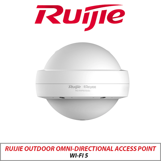 Ruijie Wi-Fi 5 AC1300 Outdoor Omni-Directional AP RG-RAP6202-G