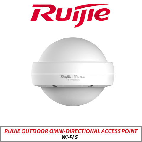 Ruijie Wi-Fi 5 AC1300 Outdoor Omni-Directional AP RG-RAP6202-G