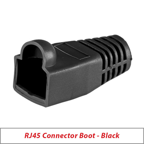 RJ45 CAT5-5e-6 CONNECTOR BOOT - BLACK