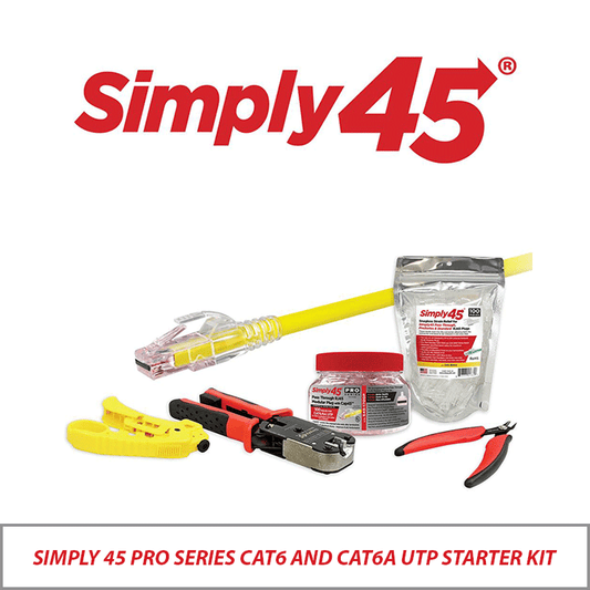 SIMPLY 45 PRO SERIES CAT6 AND CAT6A UTP STARTER KIT S45-PSK6U-UK