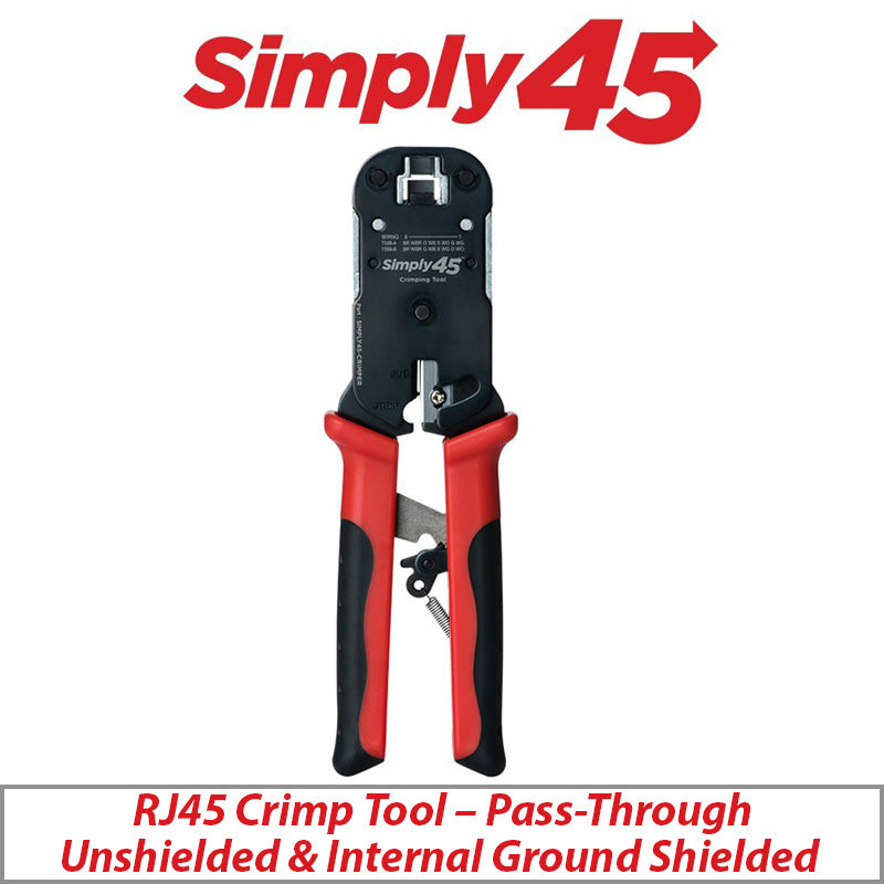 SIMPLY45 PASS THROUGH CRIMPER FOR UTP PLUGS - EACH