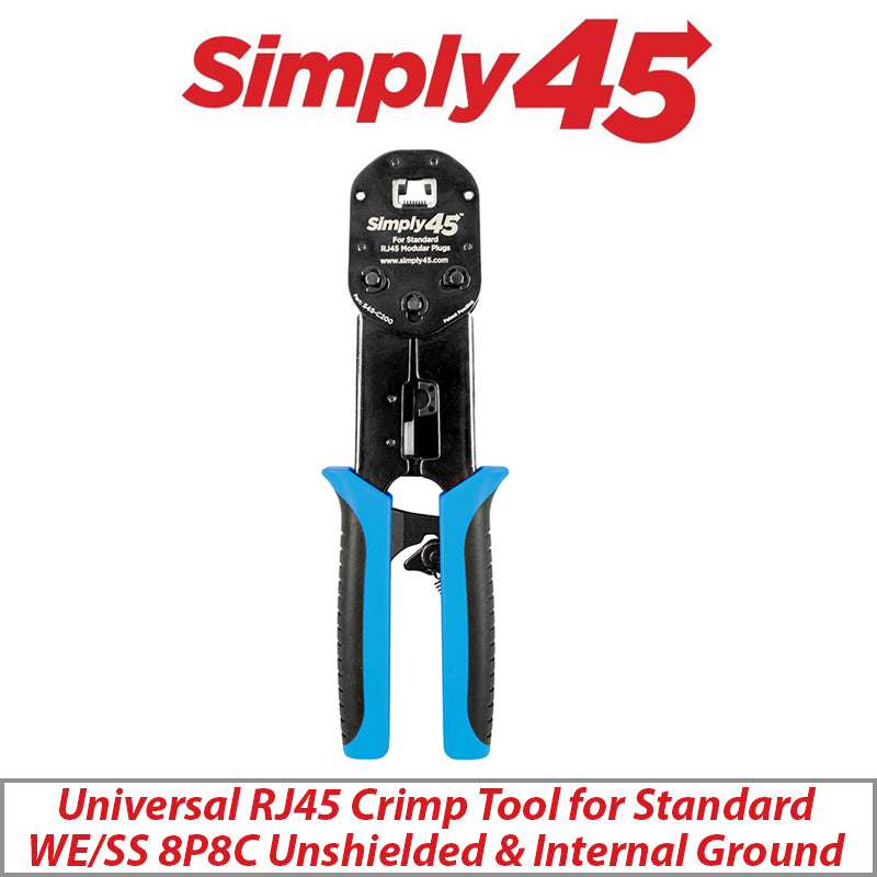 Simply45 Universal RJ45 Crimp Tool for UTP Mod Plugs S45-C200