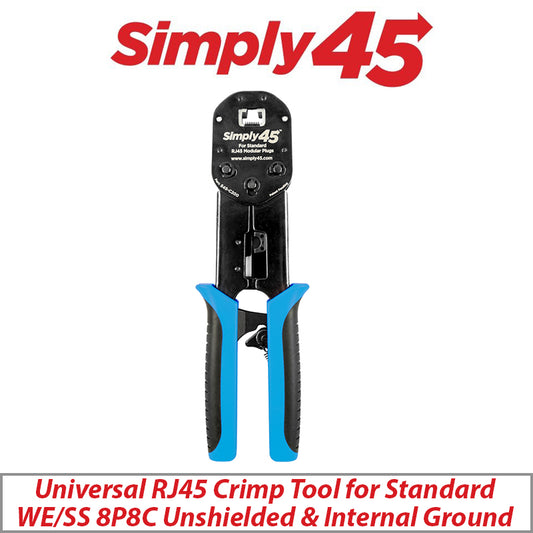 Simply45 Universal RJ45 Crimp Tool for UTP Mod Plugs S45-C200
