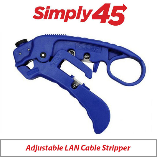 Simply45 Adjustable CAT7A/6A/6/5E UTP/STP Stripper Blue – Each