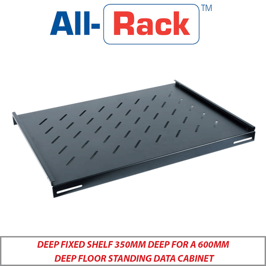 ALL-RACK 350mm Deep Fixed Shelf for 600mm Data Cabinet