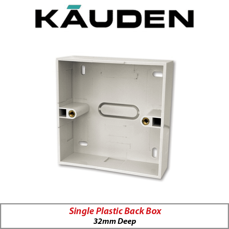 Kauden Standard Back Box for Data & AV Modules – SX7056WH