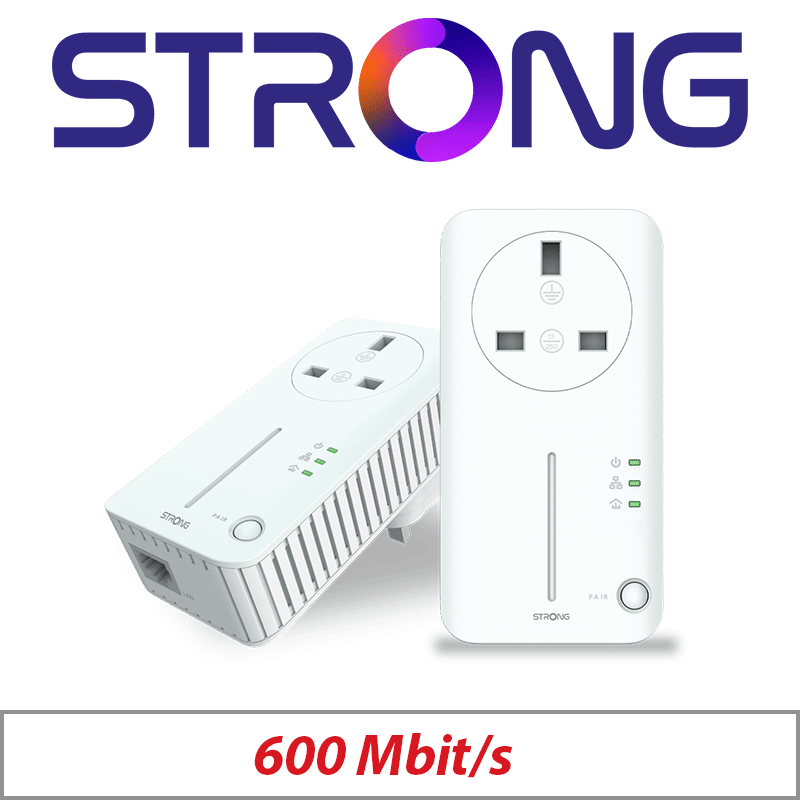 Strong 600Mbps Powerline Adapter Duo UK V2 POWERLINE-600