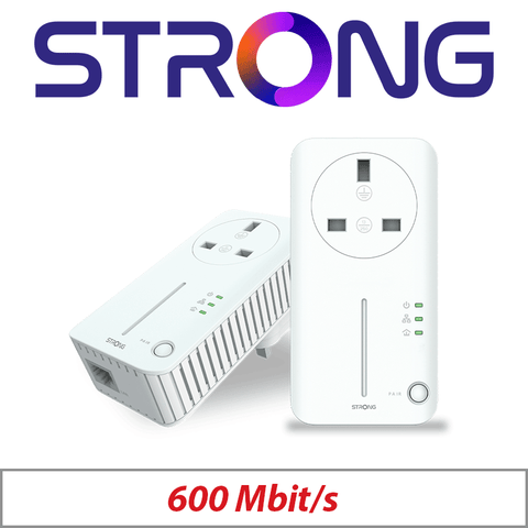 Strong 600Mbps Powerline Adapter Duo – UK Version G1