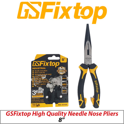 GSFIXTOP High-Quality Needle Nose Pliers 8 Inch TLK-LN-PLIER-10106