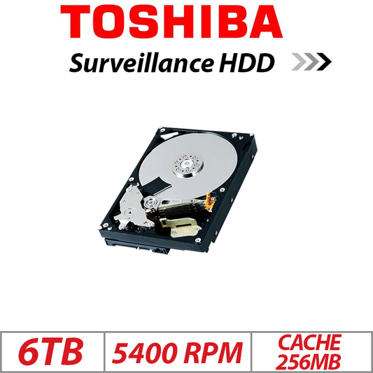 Toshiba 6TB DT02ABA600VH HDD – Surveillance Hard Drive