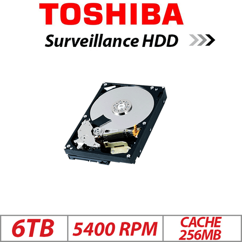 Toshiba 6TB DT02ABA600VH HDD – Surveillance Hard Drive
