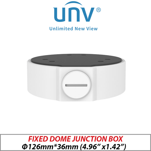 Uniview Fixed Dome Junction Box – White, Graded Item G2