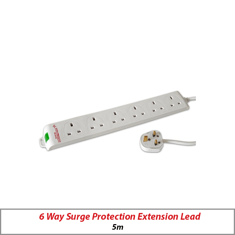 5M 6 WAY SURGE PROTECTION EXTENSION LEAD TX602/5
