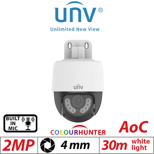 2MP Uniview PTZ Analog ColorHunter Camera 4mm White