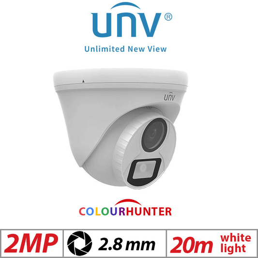 Uniview 2MP ColorHunter Turret Camera – 24/7 Color HD
