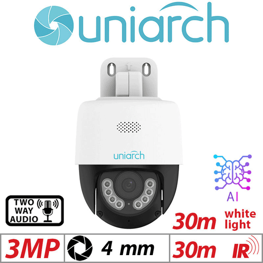 3MP Uniarch HD Dual Light PT Camera 2-Way Audio AI 4mm IPC-P213-AF40KC