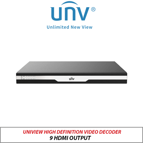 Uniview HD Video Decoder with 9 HDMI Outputs – ADU8709-E-V3
