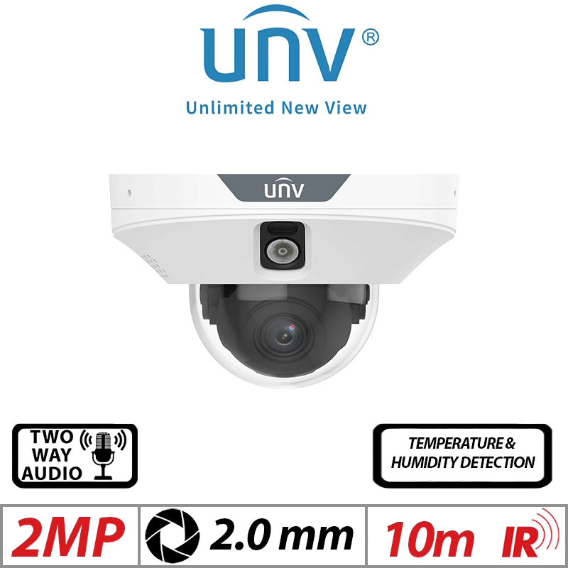 Uniview 4MP AI Fixed Dome Camera Lighthunter 2.8mm