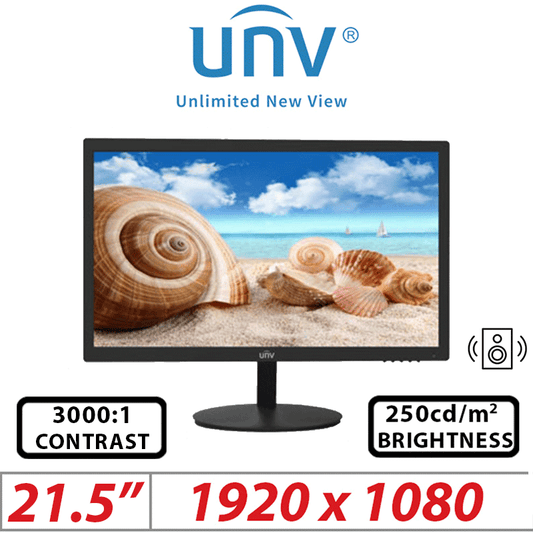 Uniview 21.5" FHD LED CCTV Monitor – Built-in Speaker MW3222-V-DT