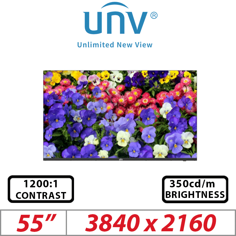 55" Uniview 4K UHD LED Display Monitor – MW3255-F-V2