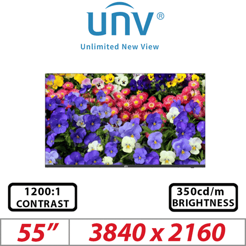 55" Uniview 4K UHD LED Display Monitor – MW3255-F-V2