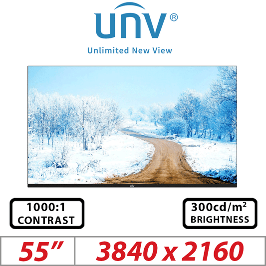 Uniview 55" 4K UHD LED Monitor – Model UNV-MW3255-F-V