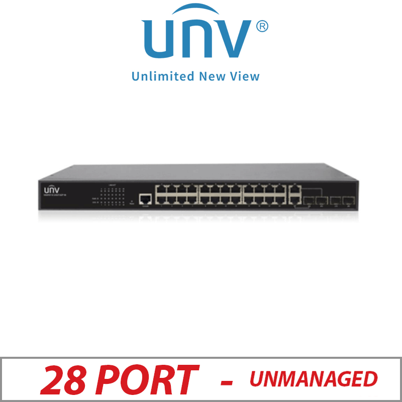 Uniview 24-Port 1000Mbps Unmanaged Non-PoE Switch UNV-NSW5110-24GT4GP-IN