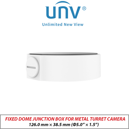 UNIVIEW Dome Junction Box TR-JB03-H-IN-V2 White Metal