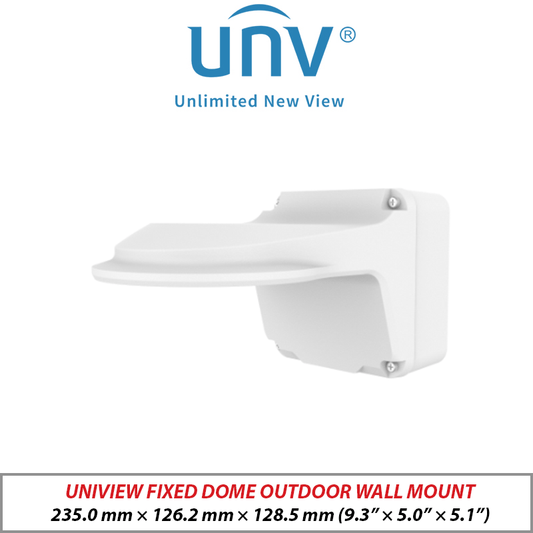 UNIVIEW FIXED DOME OUTDOOR WALL MOUNT TR-JB07/WM03-F-IN-V2
