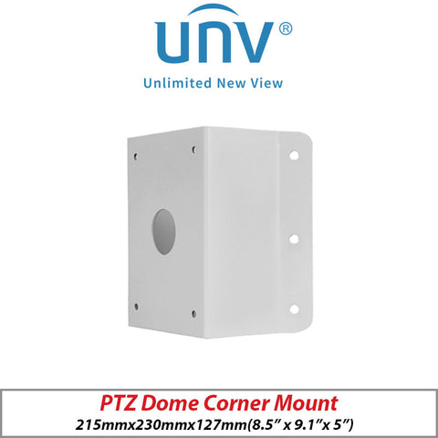 UNIVIEW PTZ DOME CORNER MOUNT UNV-TR-UC08-B-IN