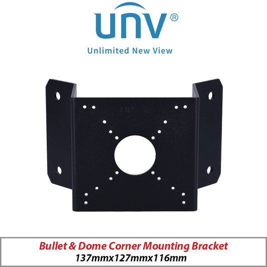 UNIVIEW PTZ DOME CORNER MOUNT TR-UC08-C-BLACK