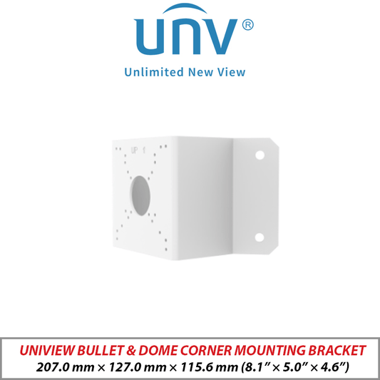 UNIVIEW Corner Mount Bracket UNV-TR-UC08-C-V2 White