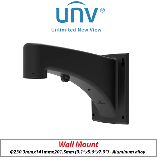 ‌‌UNIVIEW WALL MOUNT FOR PTZ BLACK - TR-WE45-IN-BLACK