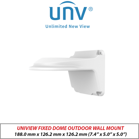 UNIVIEW FIXED DOME OUTDOOR WALL MOUNT WHITE UNV-TR-WM03-B-IN-V2-WHITE