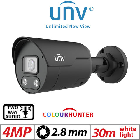 Uniview 4MP ColorHunter Mini IR Bullet Camera 2-Way Audio G1