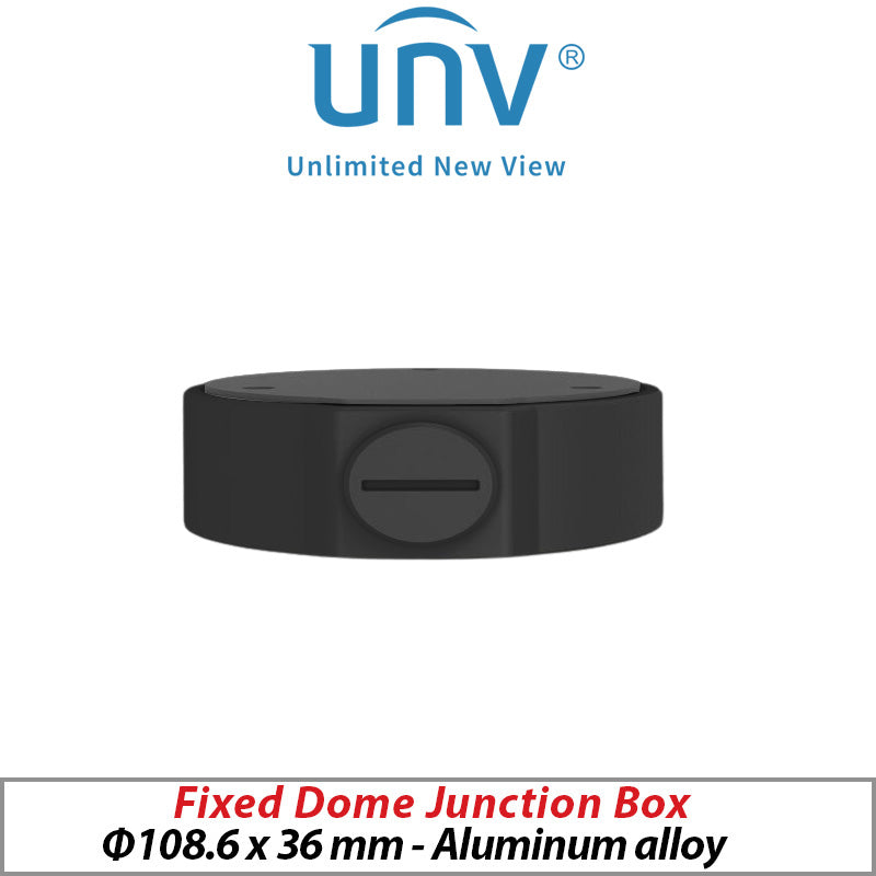 UNIVIEW Fixed Dome Camera Junction Box Black TR-JB03-G-IN