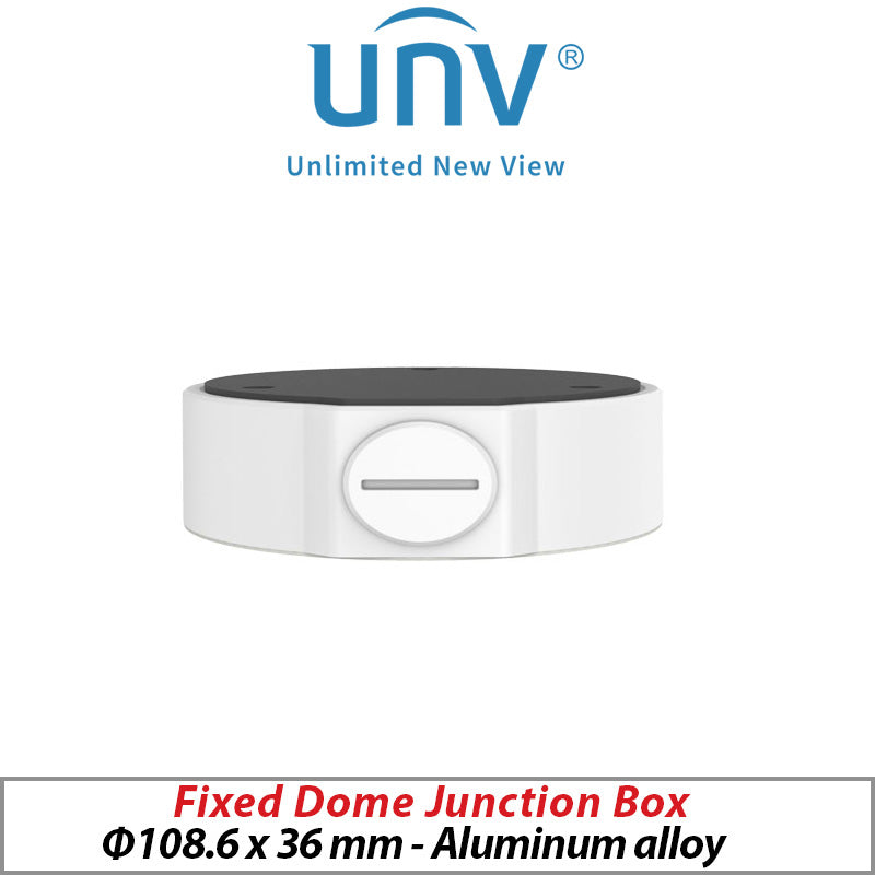 UNIVIEW Fixed Dome Camera Junction Box TR-JB03-G-IN Black