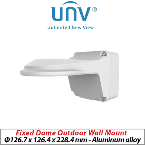 UNIVIEW Fixed Dome Outdoor Wall Mount TR-JB07/WM03-G-IN -Blk