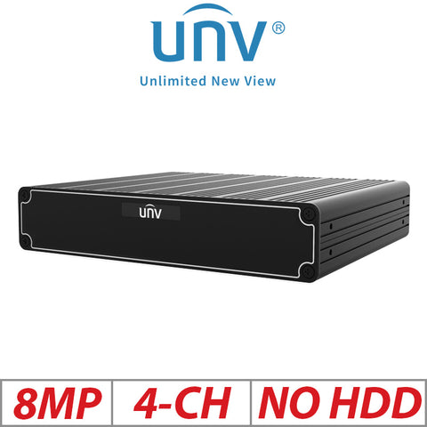 Uniview 8MP 4CH Intelligent Edge Server Advanced ECS-504B-XP