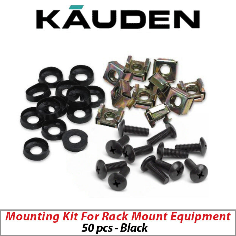 Kauden Cage Nut Kit Pack of 50 – Black WMP-50