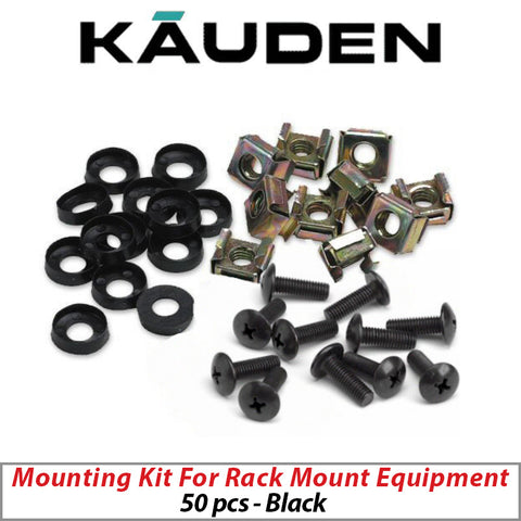 Kauden Cage Nut Kit Pack of 50 – Black WMP-50