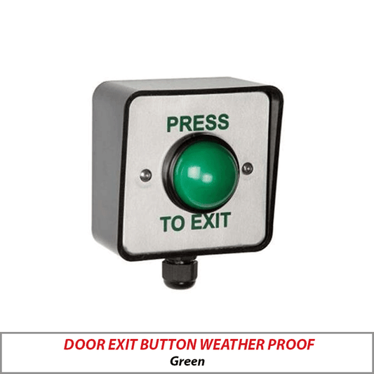 Weatherproof Green Dome Door Exit Button WP-EBGBWC02-PTE