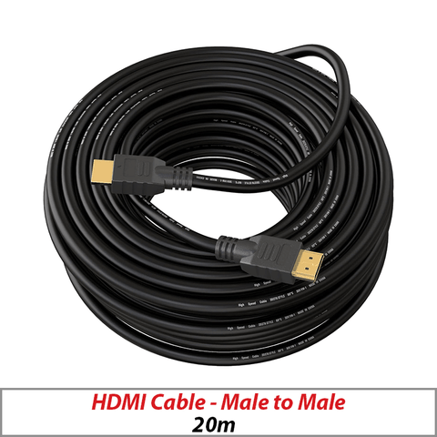 HDMI cable male to male 20m BLACK HDMI-20M-BLACK