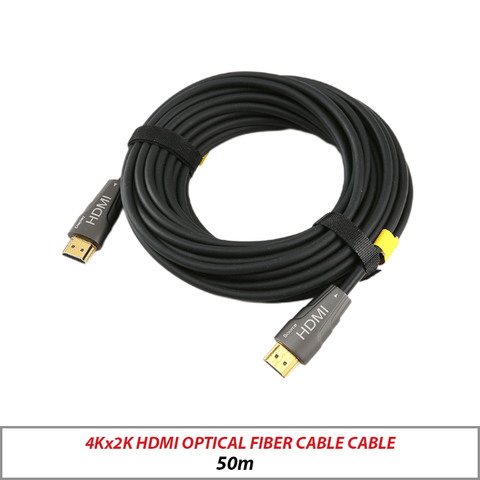 4Kx2K HDMI 50M Optical Fiber Cable Gold Plated Triple Shield