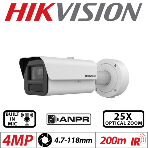 Hikvision 4MP Vandal-Resistant Bullet ANPR Camera 4.7–118mm G1
